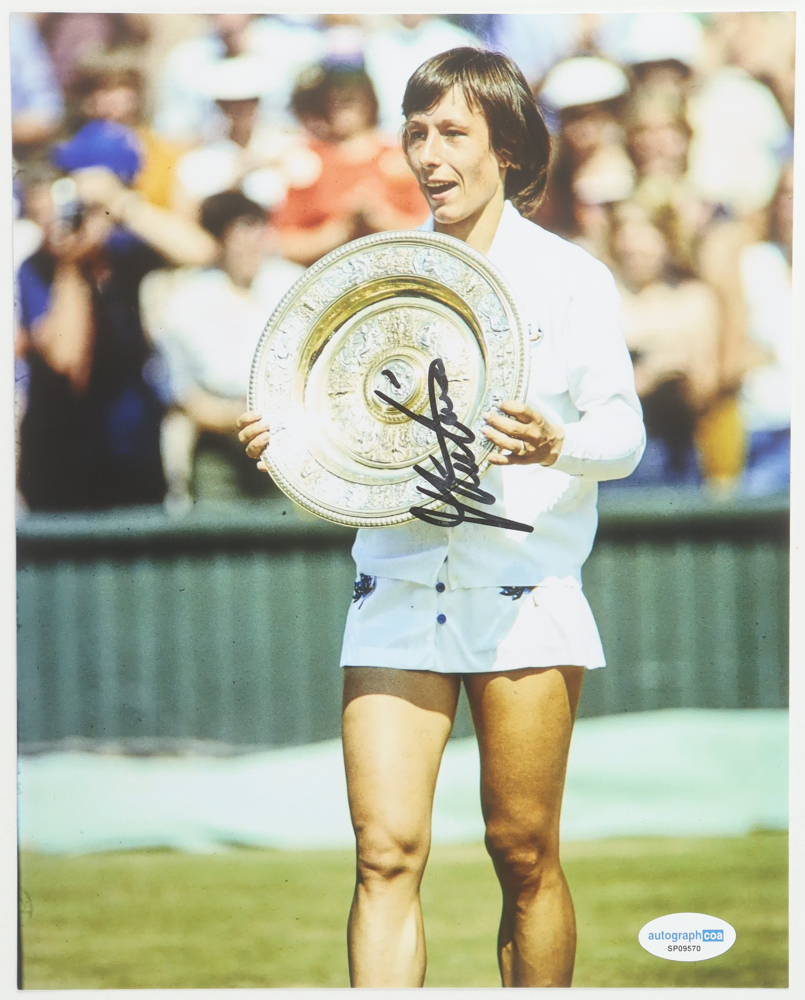 Martina Navratilova Signed 8x10 Photo (ACOA) at PristineAuction.com Martina Navratilova Signed 8x10 Photo (ACOA) at PristineAuction.com