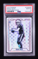 Drake Maye 2024 Panini Phoenix Contours Hyper #12 RC (PSA 10) at PristineAuction.com