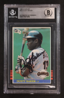 Dusty Baker Signed 1985 Donruss #445 (BGS) at PristineAuction.com