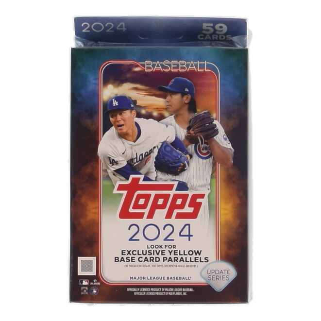 2024 Topps MLB Update Series Baseball Trading Card Hanger Box With (59) Cards at PristineAuction.com 2024 Topps MLB Update Series Baseball Trading Card Hanger Box With (59) Cards at PristineAuction.com