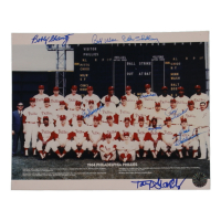 1964 Phillies | 8x10 Photo Signed by (9) with Tony Gonzalez, Bobby Shantz, Costen Shockley (UTR) at PristineAuction.com