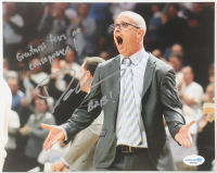 Dan Hurley Signed UConn Huskies 8x10 Photo Inscribed "Greatness Fears No Consequence!" & "B2B!" (ACOA) at PristineAuction.com
