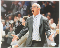 Dan Hurley Signed UConn Huskies 8x10 Photo Inscribed "Success Leaves Clues!" & "B2B!" (ACOA) at PristineAuction.com