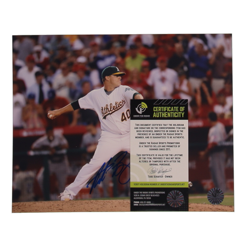 Andrew Bailey Signed Athletics 8x10 Photo Inscribed "2009 AL ROY" (UTR) at PristineAuction.com Andrew Bailey Signed Athletics 8x10 Photo Inscribed "2009 AL ROY" (UTR) at PristineAuction.com