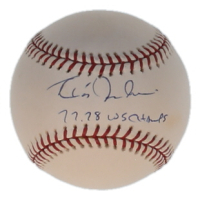 Chris Chambliss Signed OML Yankees 100th Anniversary Baseball Inscribed "77-78 WS Champs" (JSA) at PristineAuction.com