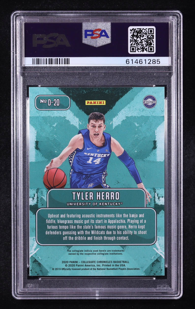 Tyler Herro 2020-21 Panini Prizm Draft Picks Downtown #20 (PSA 9) at PristineAuction.com Tyler Herro 2020-21 Panini Prizm Draft Picks Downtown #20 (PSA 9) at PristineAuction.com