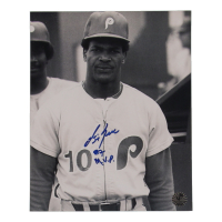 George Bell Signed Phillies 8x10 Photo Inscribed "87 MVP" (UTR) at PristineAuction.com