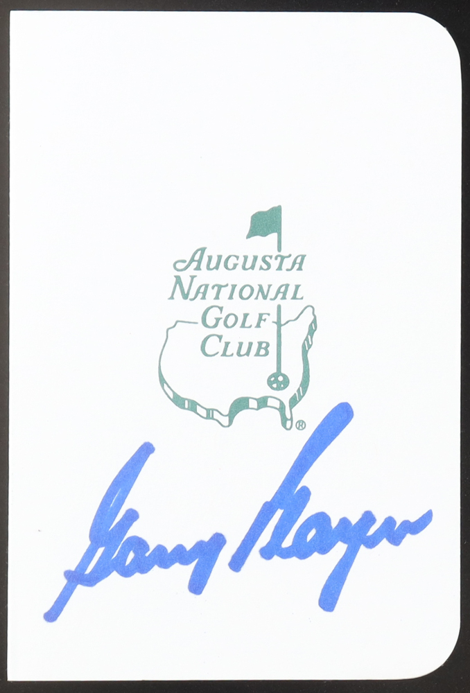 Gary Player Signed Augusta National Golf Club Scorecard (JSA) at PristineAuction.com Gary Player Signed Augusta National Golf Club Scorecard (JSA) at PristineAuction.com
