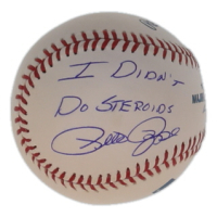Pete Rose Signed OML Baseball Inscribed "I Didn't Dp Steroids" (JSA) at PristineAuction.com