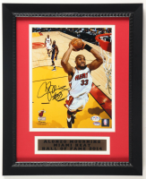 Alonzo Mourning Signed Custom Framed Photo (PSA & Schwartz) at PristineAuction.com