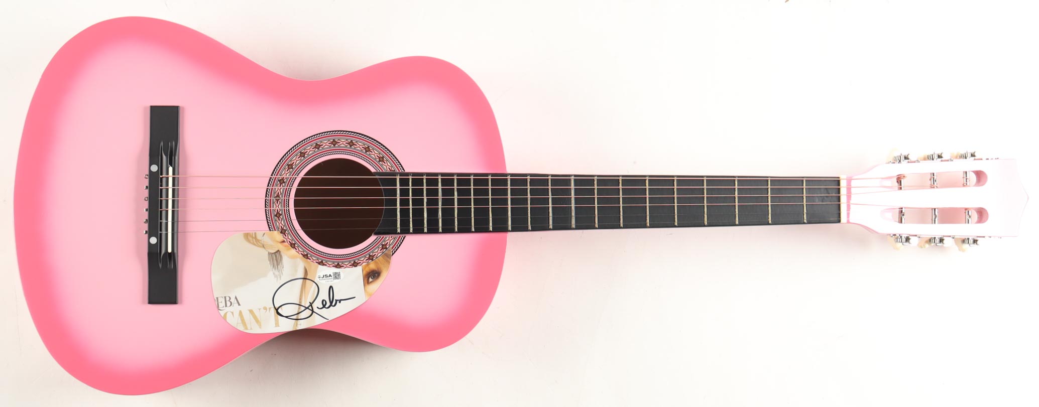 Reba McEntire Guitar with Signed Custom Insert Pickguard (JSA) at PristineAuction.com Reba McEntire Guitar with Signed Custom Insert Pickguard (JSA) at PristineAuction.com