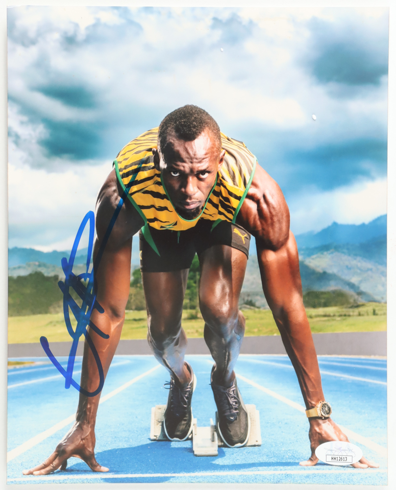 Usain Bolt Signed 8x10 Photo (JSA) at PristineAuction.com Usain Bolt Signed 8x10 Photo (JSA) at PristineAuction.com