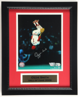 Ozzie Smith Signed Cardinals Custom Framed Photo (Fanatics & MLB) at PristineAuction.com
