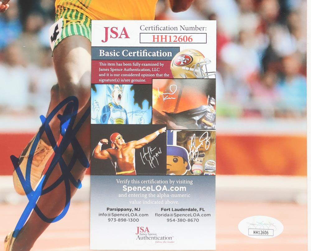 Usain Bolt Signed 8x10 Photo (JSA) at PristineAuction.com Usain Bolt Signed 8x10 Photo (JSA) at PristineAuction.com