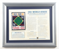 1961 World Series Custom Framed Commemorative New York Yankees Patch Display at PristineAuction.com