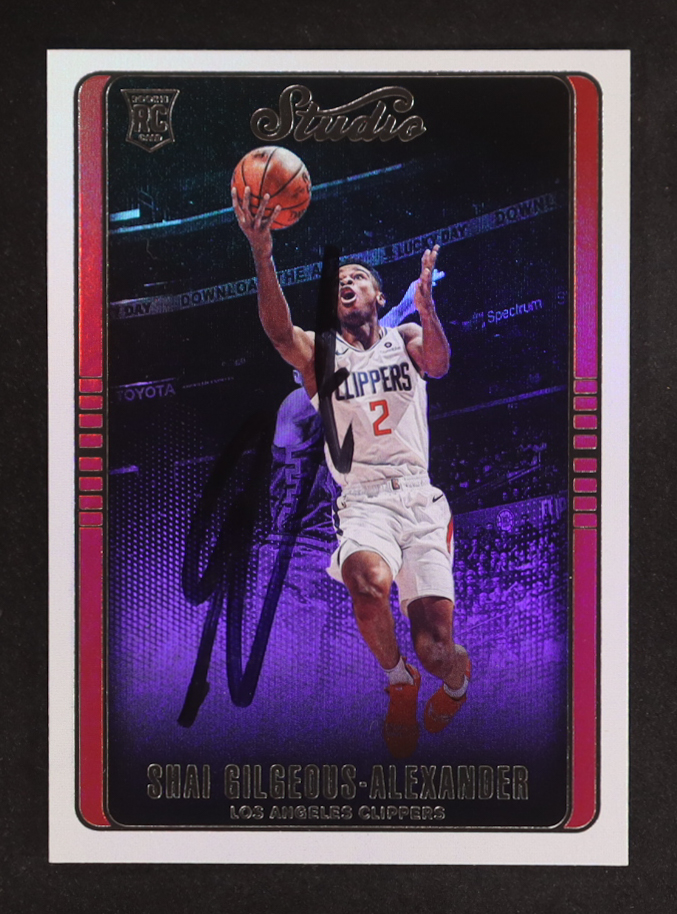 Shai Gilgeous-Alexander Signed 2018-19 Panini Chronicles #300 Studio RC (JSA) at PristineAuction.com Shai Gilgeous-Alexander Signed 2018-19 Panini Chronicles #300 Studio RC (JSA) at PristineAuction.com