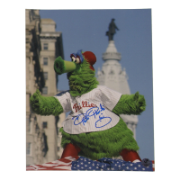 Phillie Phanatic Signed Phillies 11x14 Photo (UTR) at PristineAuction.com