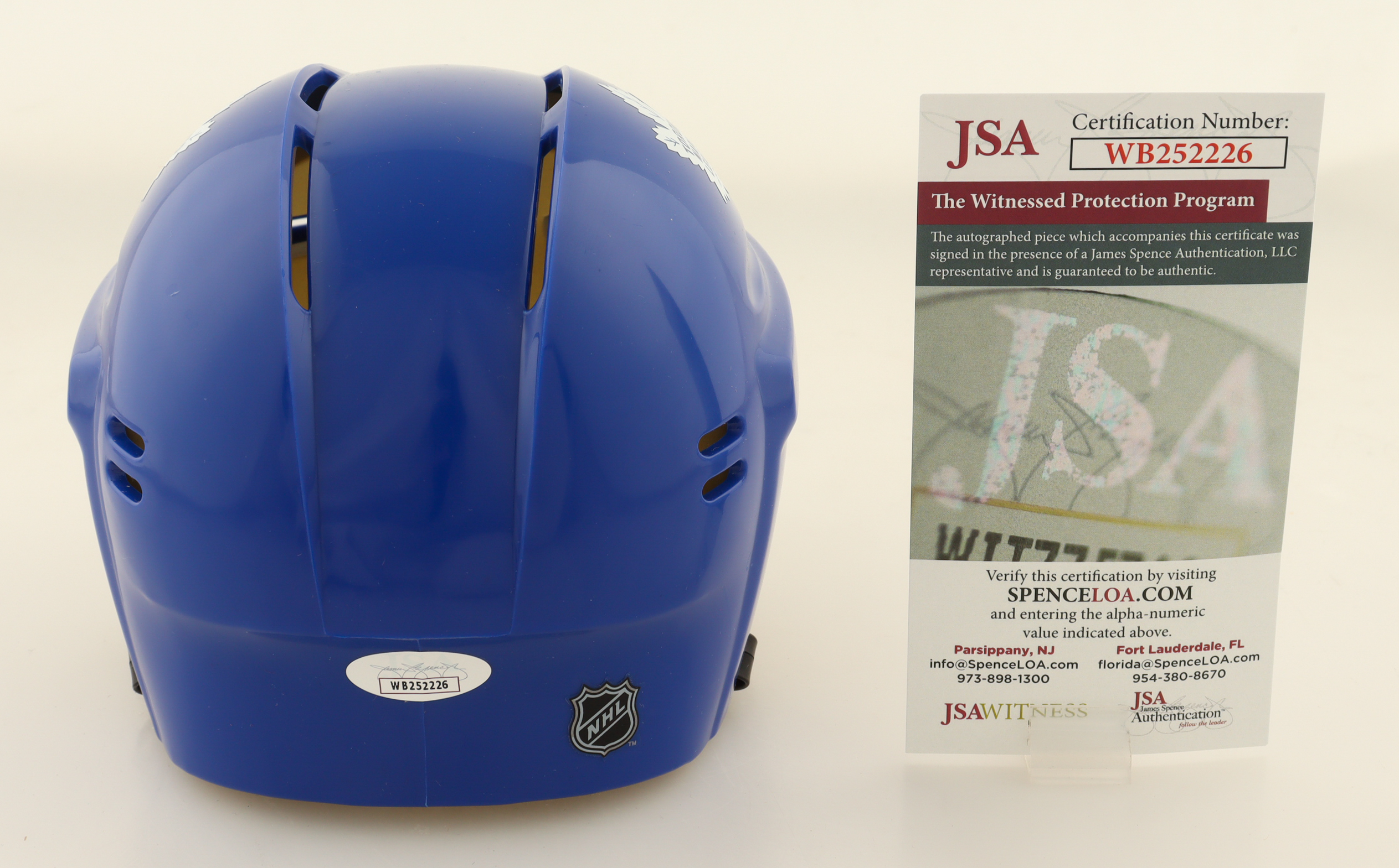 Wendel Clark Signed Maple Leafs Mini Helmet (JSA) at PristineAuction.com Wendel Clark Signed Maple Leafs Mini Helmet (JSA) at PristineAuction.com