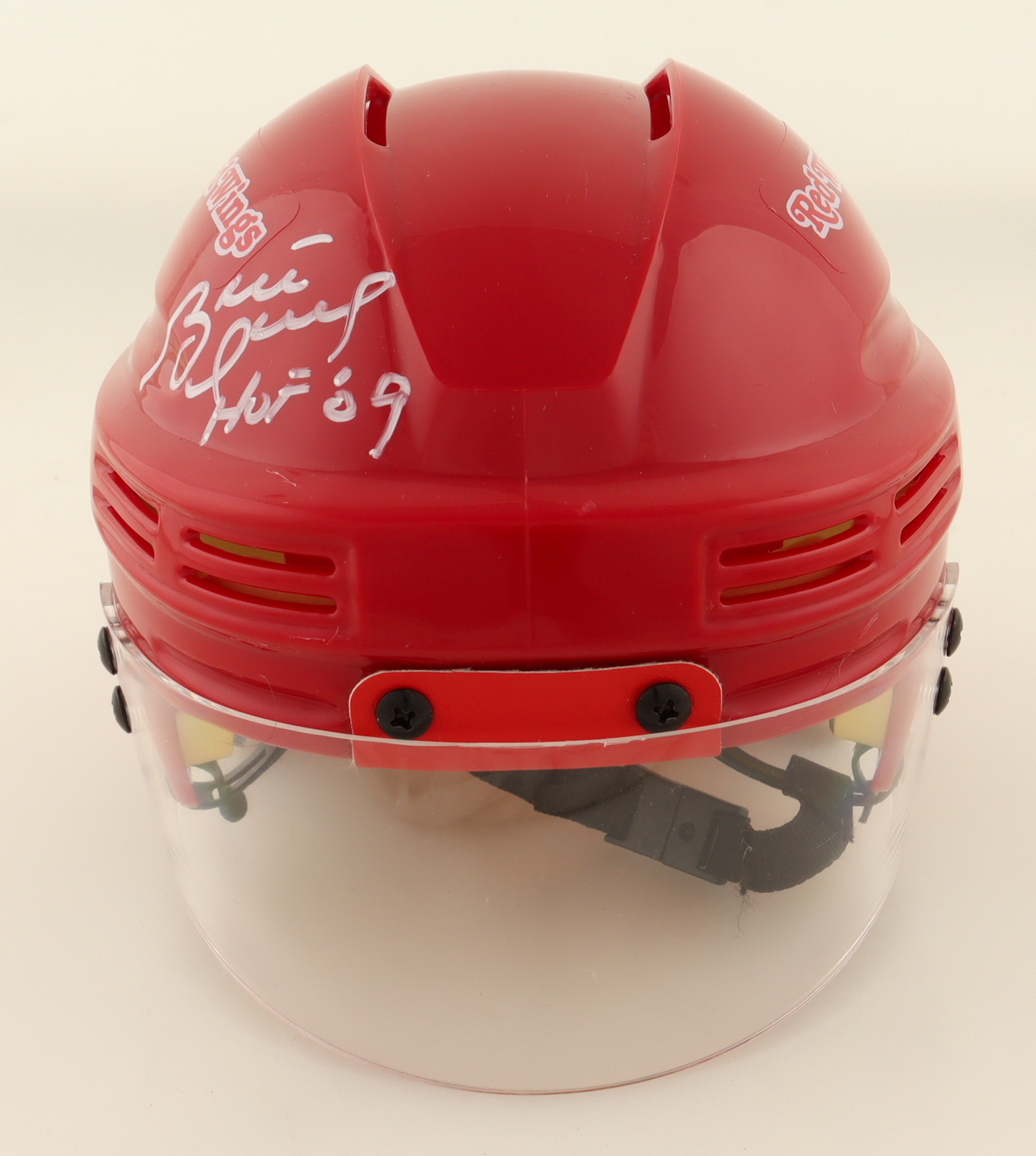 Brett Hull Signed Red Wings Mini Helmet Inscribed "HOF '09" (JSA) at PristineAuction.com Brett Hull Signed Red Wings Mini Helmet Inscribed "HOF '09" (JSA) at PristineAuction.com