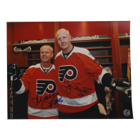 Mark Howe & Kjell Samuelsson Signed Flyers 11x14 Photo (UTR) at PristineAuction.com