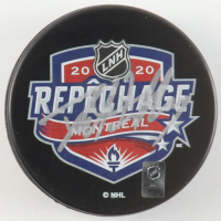 Dylan Holloway Signed 2020 NHL Draft Logo Hockey Puck (JSA) at PristineAuction.com