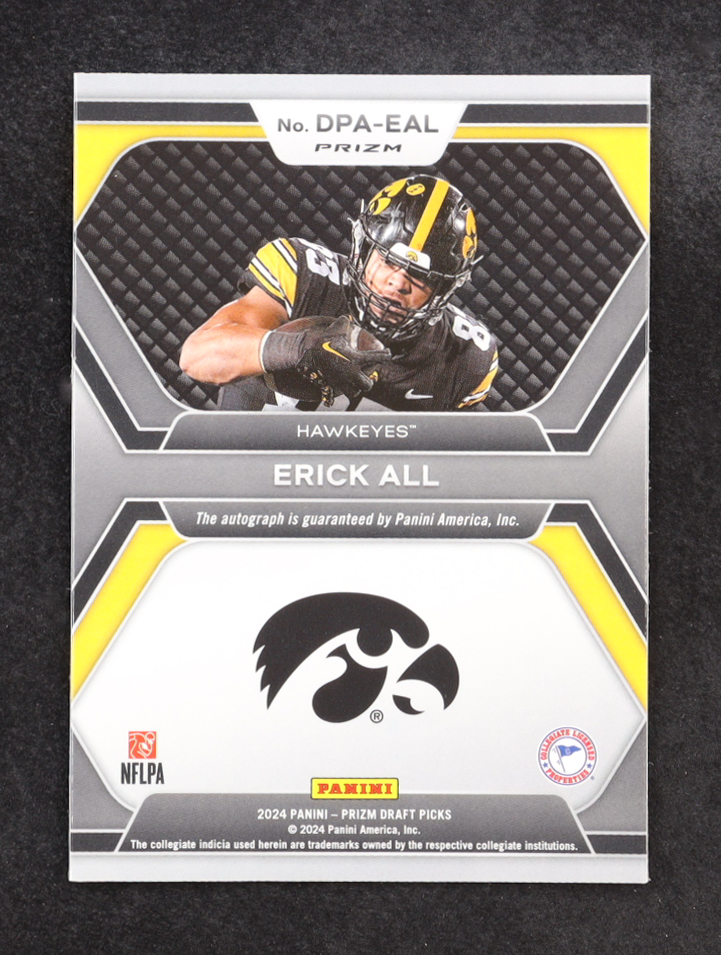 Erick All 2024 Panini Prizm Draft Picks Autographs Red Ice #21 RC at PristineAuction.com Erick All 2024 Panini Prizm Draft Picks Autographs Red Ice #21 RC at PristineAuction.com