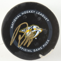 Roman Josi Signed Predators Game-Used Hockey Puck (Fanatics & JSA) at PristineAuction.com