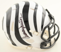 Anthony Munoz Signed Bengals 2025 Alternate Speed Mini Helmet (Authentic Ink) at PristineAuction.com