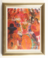 1980 'Circus" Custom Framed Leroy Neiman Art Print Display at PristineAuction.com
