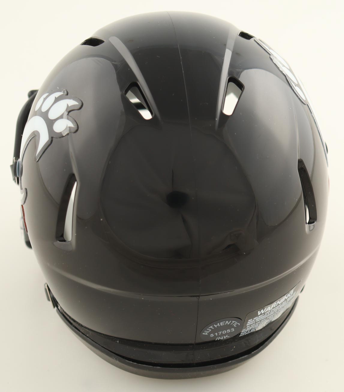 Brendan Sorsby Signed Cincinnati Bearcats Speed Mini Helmet (Authentic Ink) at PristineAuction.com Brendan Sorsby Signed Cincinnati Bearcats Speed Mini Helmet (Authentic Ink) at PristineAuction.com