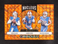 Dalton Kincaid / James Cook / Josh Allen 2024 Panini Obsidian Nucleus Orange Mosaic #8 at PristineAuction.com