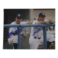 Ryne Sandberg & Sal Rende Signed Lehigh Valley IronPigs 11x14 Photo (UTR) at PristineAuction.com