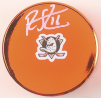 Ryan Strome Signed Ducks Logo Hockey Puck (JSA) at PristineAuction.com