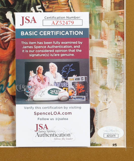 Bart Starr Signed Packers Custom Framed Art Print Display with Stat Plaque (JSA) at PristineAuction.com Bart Starr Signed Packers Custom Framed Art Print Display with Stat Plaque (JSA) at PristineAuction.com