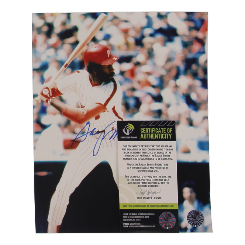 Garry Maddox Signed Phillies 8x10 Photo (UTR) at PristineAuction.com Garry Maddox Signed Phillies 8x10 Photo (UTR) at PristineAuction.com