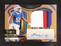 Greg Rousseau 2024 Select Jumbo Signature Swatches Prizm Copper #13 #23/49 at PristineAuction.com