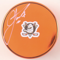 Radko Gudas Signed Ducks Logo Hockey Puck (JSA) at PristineAuction.com