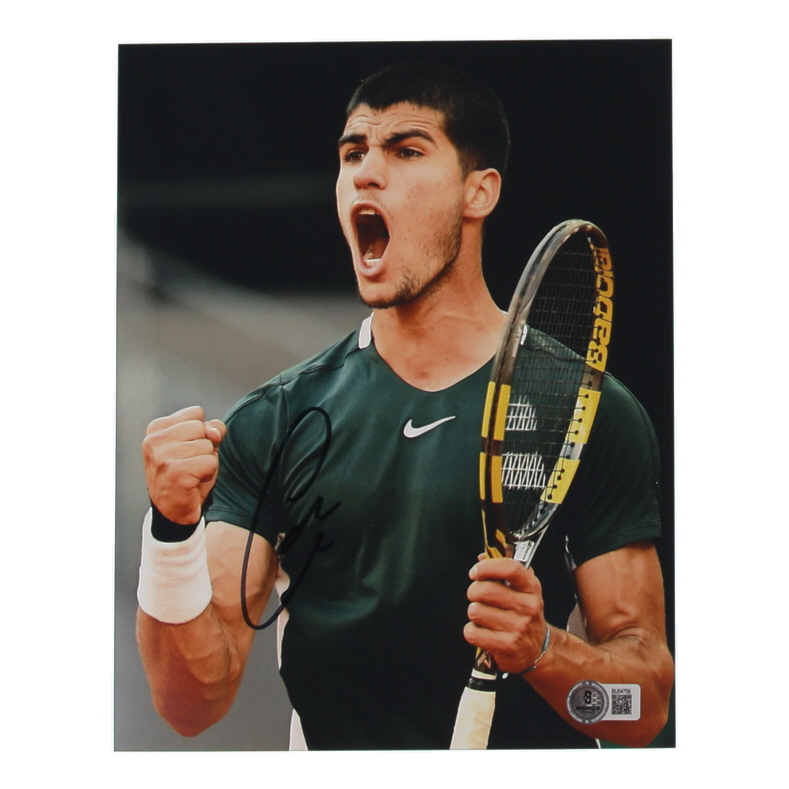 Carlos Alcaraz Signed 8x10 Photo (Beckett) at PristineAuction.com Carlos Alcaraz Signed 8x10 Photo (Beckett) at PristineAuction.com