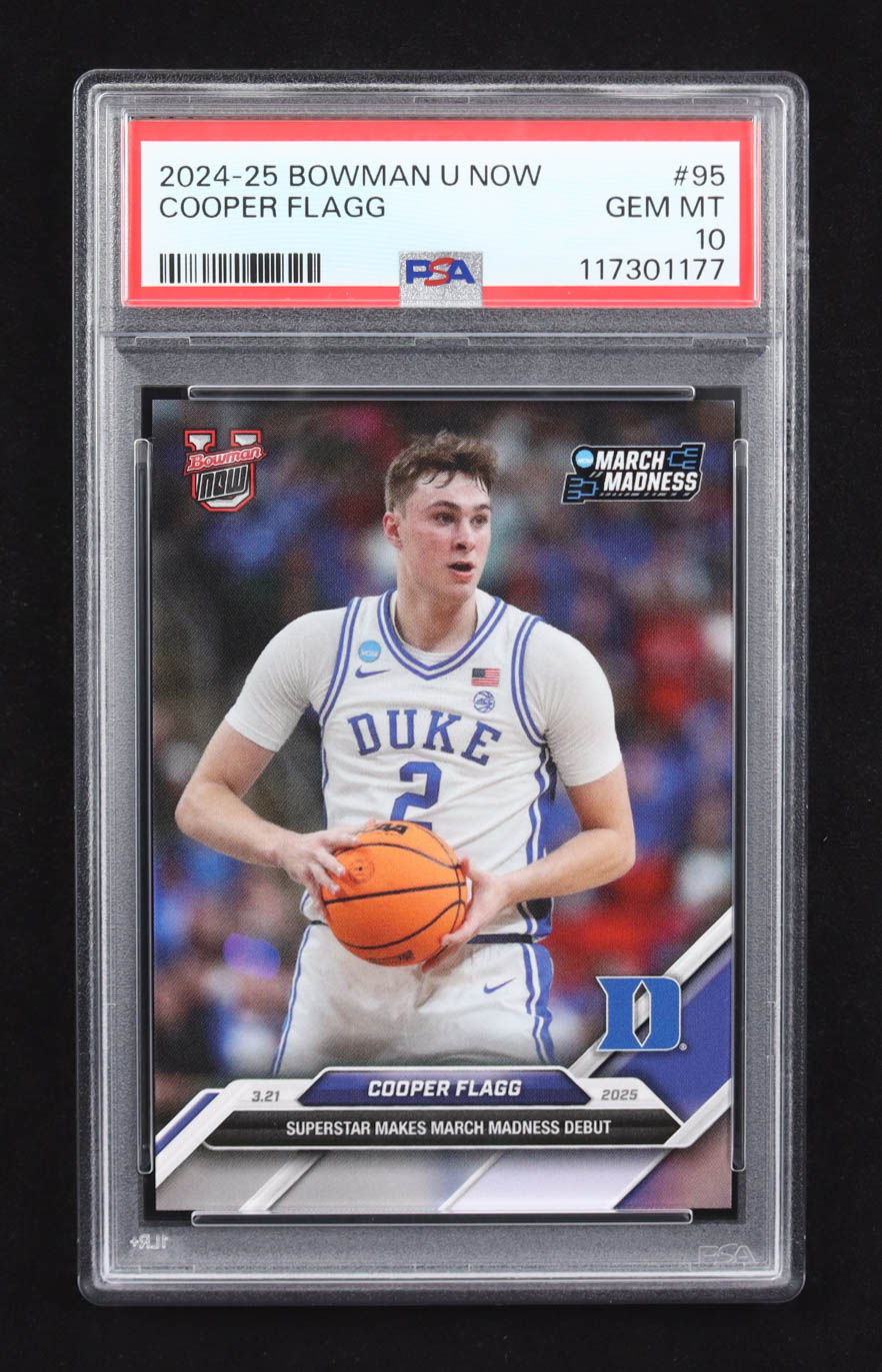 Cooper Flagg 2024-25 Bowman University Now #95 RC (PSA 10) at PristineAuction.com Cooper Flagg 2024-25 Bowman University Now #95 RC (PSA 10) at PristineAuction.com