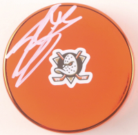 Beckett Sennecke Signed Ducks Logo Hockey Puck (JSA) at PristineAuction.com
