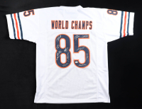 1985 Bears World Champions Jersey Team-Signed by (12) with Mike Singletary, Willlie Gault, Shaun Gayle, Stefan Humphries (JSA) at PristineAuction.com