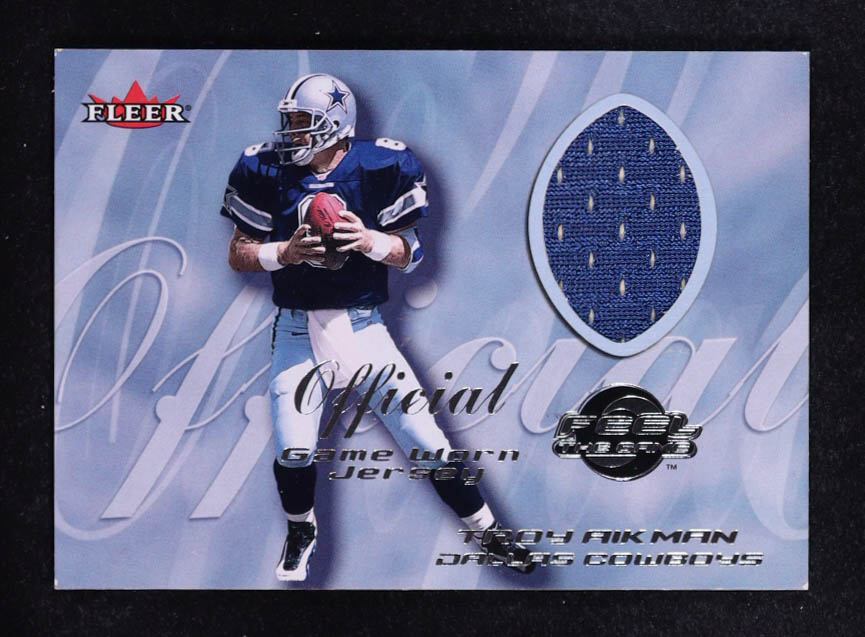 Troy Aikman 2000 Fleer Tradition Feel the Game #2 Blue at PristineAuction.com Troy Aikman 2000 Fleer Tradition Feel the Game #2 Blue at PristineAuction.com