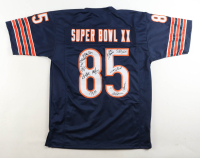 1985 Bears World Champions Jersey Team-Signed by (12) with Mike Singletary, Willlie Gault, Shaun Gayle, Stefan Humphries (JSA) at PristineAuction.com