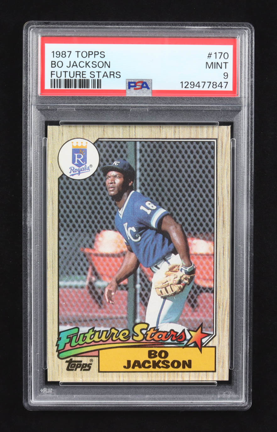 Bo Jackson 1987 Topps Future Stars #170 RC (PSA 9) at PristineAuction.com Bo Jackson 1987 Topps Future Stars #170 RC (PSA 9) at PristineAuction.com