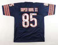 1985 Bears World Champions Jersey Team-Signed by (10) with Mike Singletary, Willlie Gault, Stefan Humphries (JSA) at PristineAuction.com