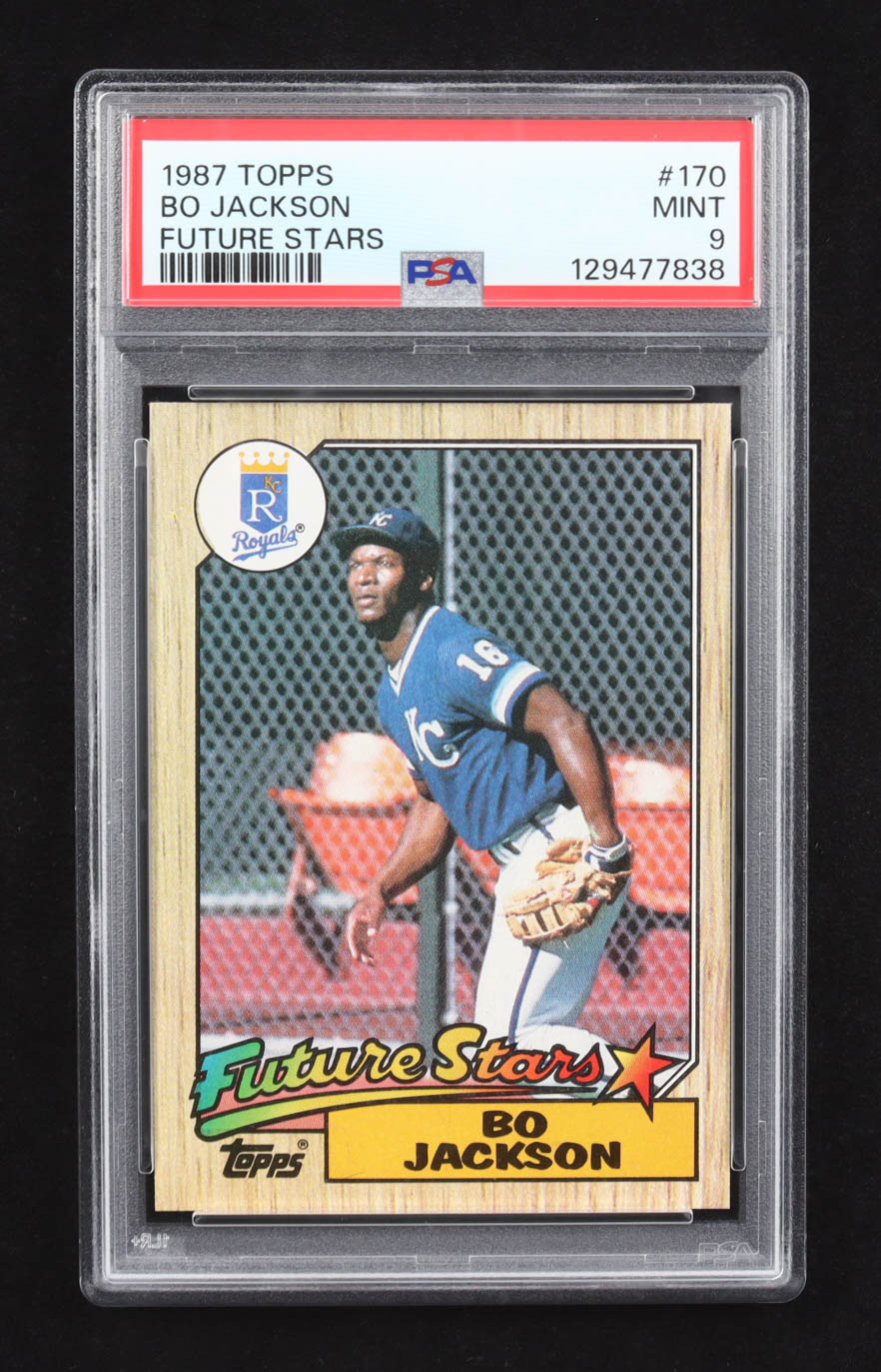 Bo Jackson 1987 Topps Future Stars #170 RC (PSA 9) at PristineAuction.com Bo Jackson 1987 Topps Future Stars #170 RC (PSA 9) at PristineAuction.com
