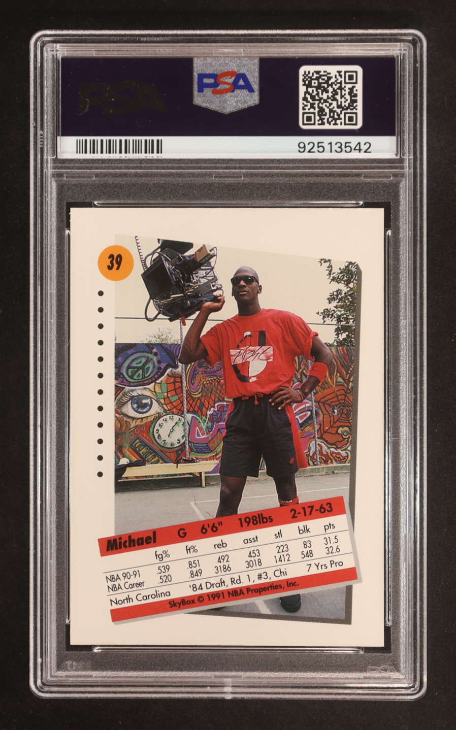 Michael Jordan 1991-92 SkyBox #39 (PSA 9) at PristineAuction.com Michael Jordan 1991-92 SkyBox #39 (PSA 9) at PristineAuction.com