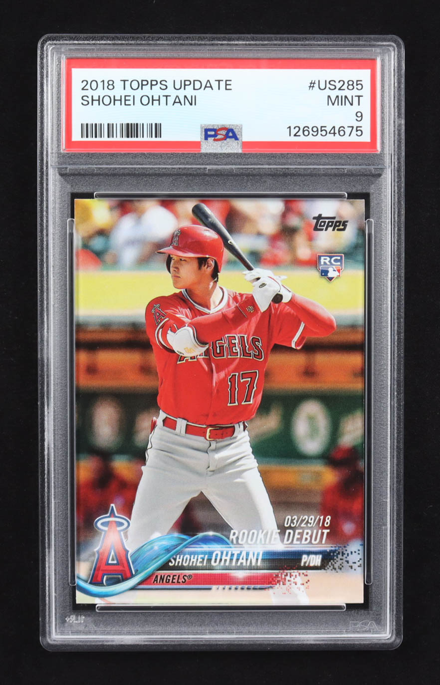 Shohei Ohtani 2018 Topps Update #US285 RC (PSA 9) at PristineAuction.com Shohei Ohtani 2018 Topps Update #US285 RC (PSA 9) at PristineAuction.com