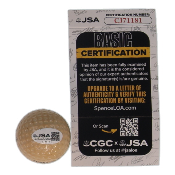 Tommy Bolt Signed Golf Ball (JSA) at PristineAuction.com Tommy Bolt Signed Golf Ball (JSA) at PristineAuction.com