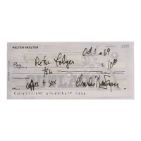 Charles Manson Signed Check (ACOA) at PristineAuction.com
